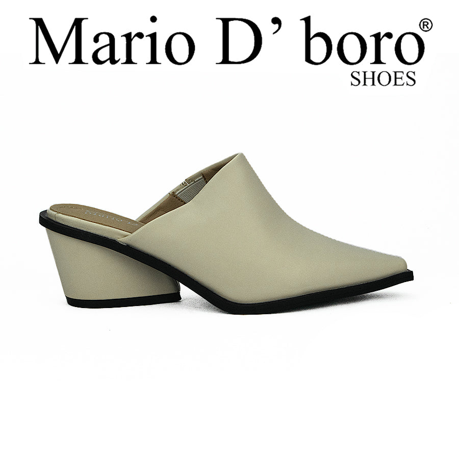 Mario D' Boro Women's Mules Lw 23987 Black/Beige/Bone C37
