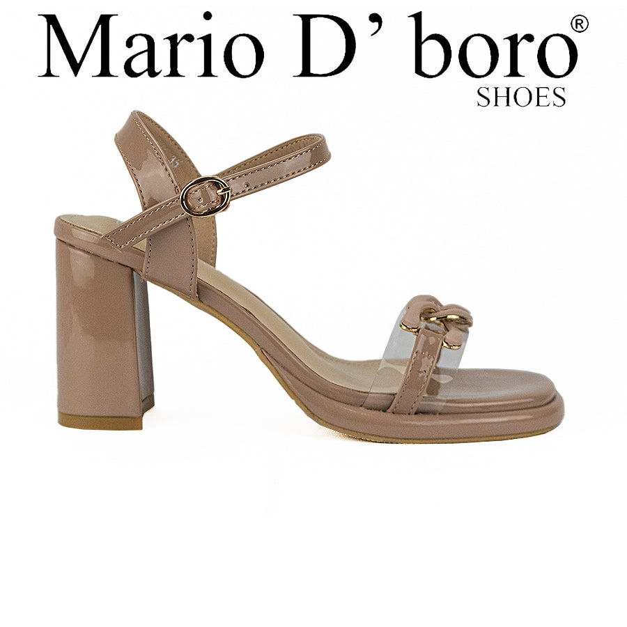 Mario D' Boro Women's Heeled Sandals Lw 26241 Beige/Taupe C46