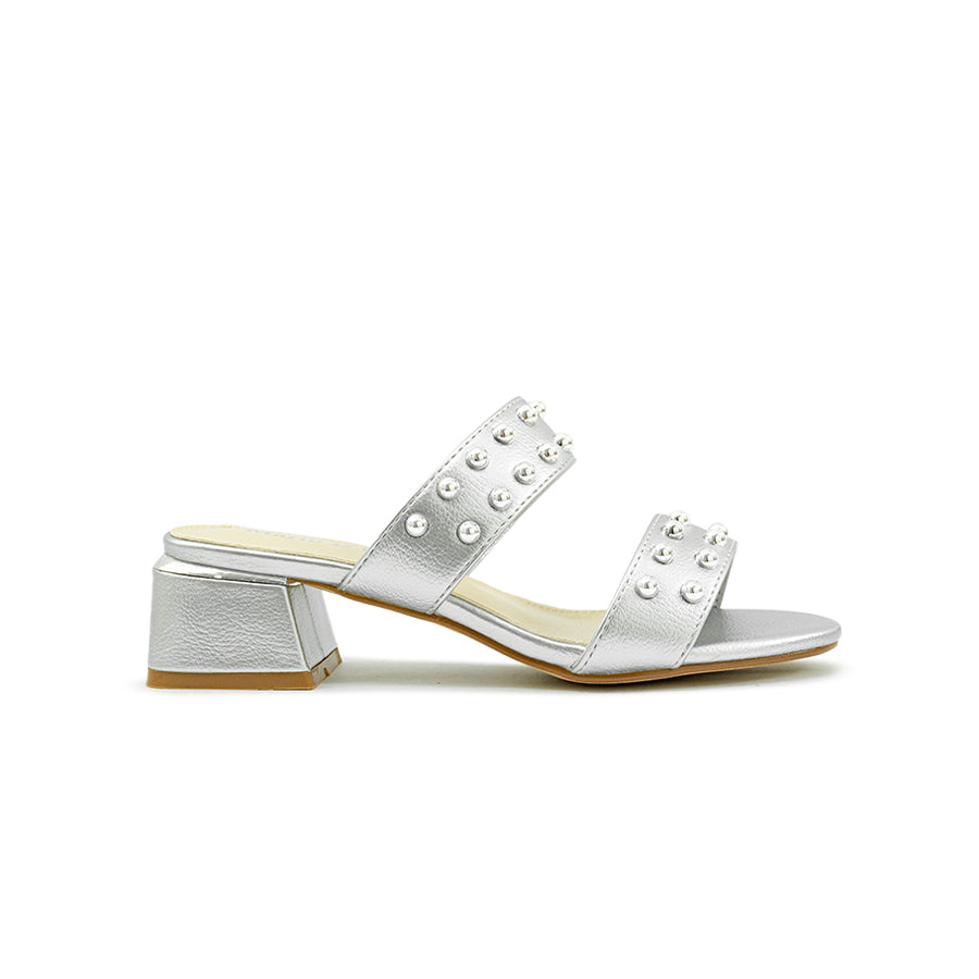 Mario D' boro Women's Heeled Sandals LY 29546 - Soft Gold /Soft Silver C89