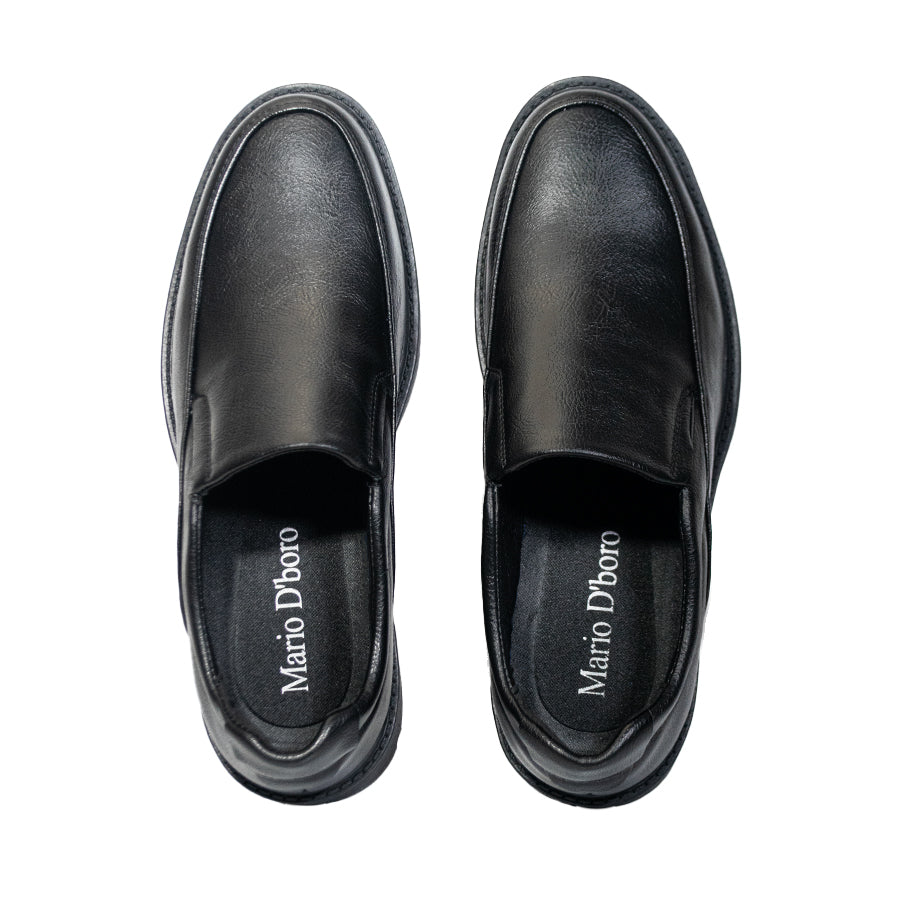 Mario D' Boro Men's Formal Slip On MY 25712 Black/Dark Brown C66