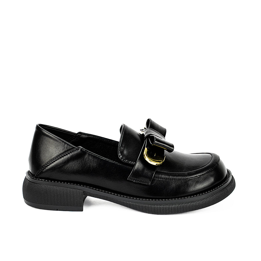 Mario D' Boro Women's Korean Flat Shoes LW 23622 Black