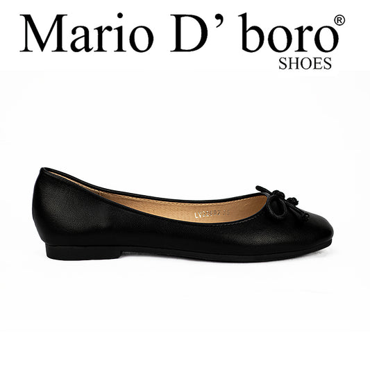 Mario D' Boro Women's Flats Lw 22692 Dark Brown/Black
