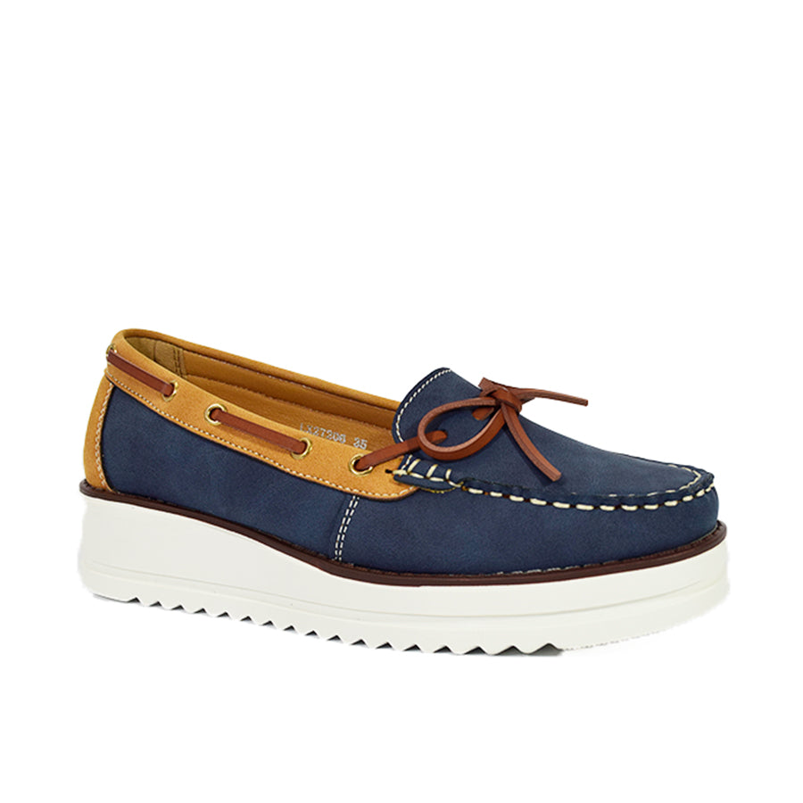 Mario D' Boro Women's Loafers LX 27206 Blue/Red C60