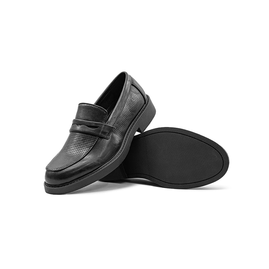 Mario D'boro Men's Formal Slip On MY 26521 - Black / VDark Brown C81 All Seasons Shoes