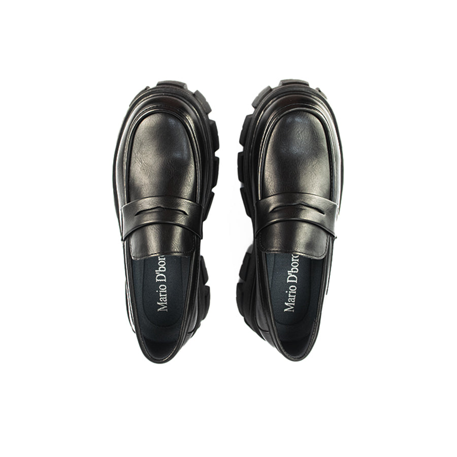 Mario D' Boro Men's Formal Slip On MX 24799 Black/Dark Brown C47