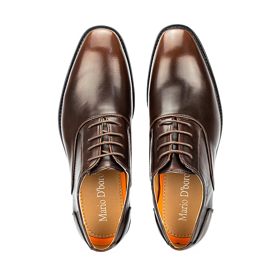 Mario D' Boro Men's Formal Shoes Oxford Mw 23089 Black/Dark Brown