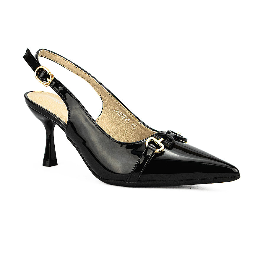 Mario D' Boro Women's Heeled Sandals LW 25795 Black/Maroon C44