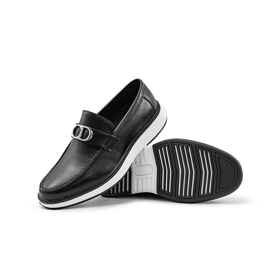 Mario D' Boro Men's Casual Loafers MY 26151 - Black / Brown C88
