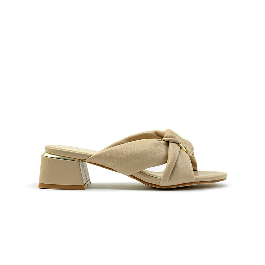 Mario D' boro Women's Heeled Sandals LY 29501 - Beige / Soft Gold C89