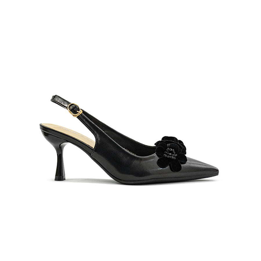 Mario D' boro Women's Heeled Sandals LY 29275 - Beige / Black C80