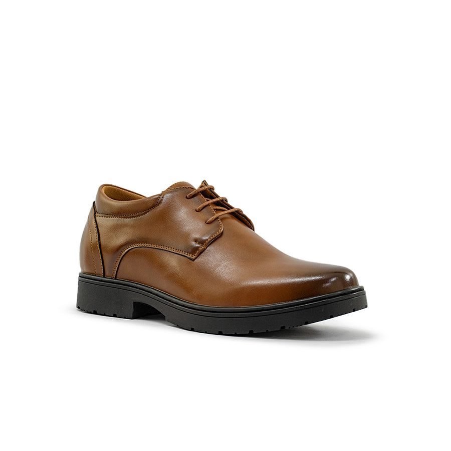 Mario D' boro Men's Formal MZ 27082 C95 Black / Brown leather dress shoe with lace-up design and rubber sole. Suitable for formal occasions.