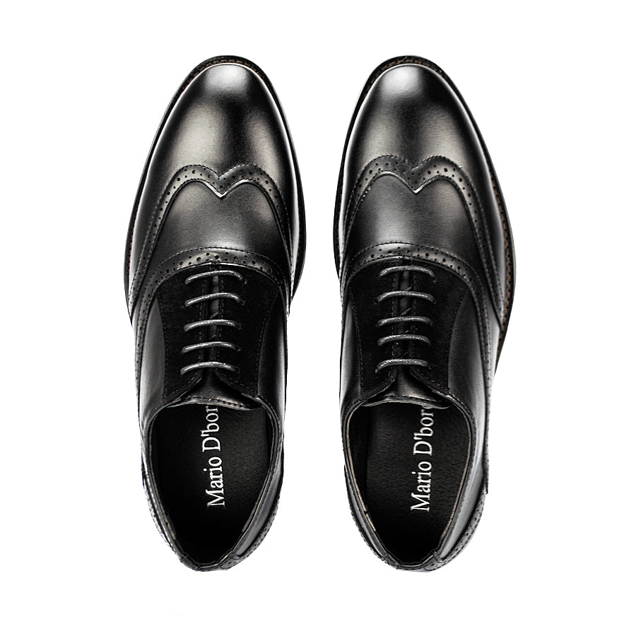 Mario D' Boro Men's Formal Shoes Oxford  Mw 23107 Black/Brown C27