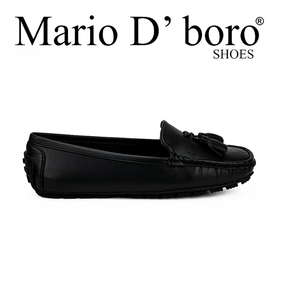 Mario D' Boro Women's Flat Sandals Lv 22191 Black/White