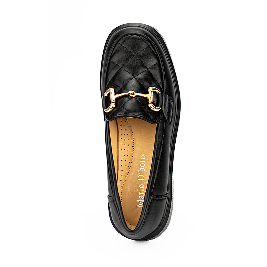 Mario D' Boro Women's Korean Flat Shoes Lw 24096 Black C28-C40-C44