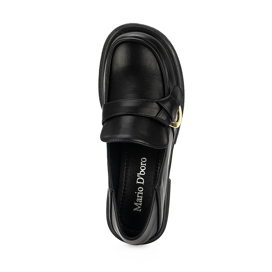 Mario D' Boro Women's Korean Flat Shoes Lw 25283 Black C36