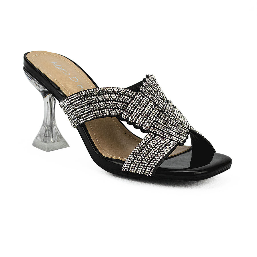 Mario D' Boro Women's Evening Sandals LW 25328 Beige/Black  C40