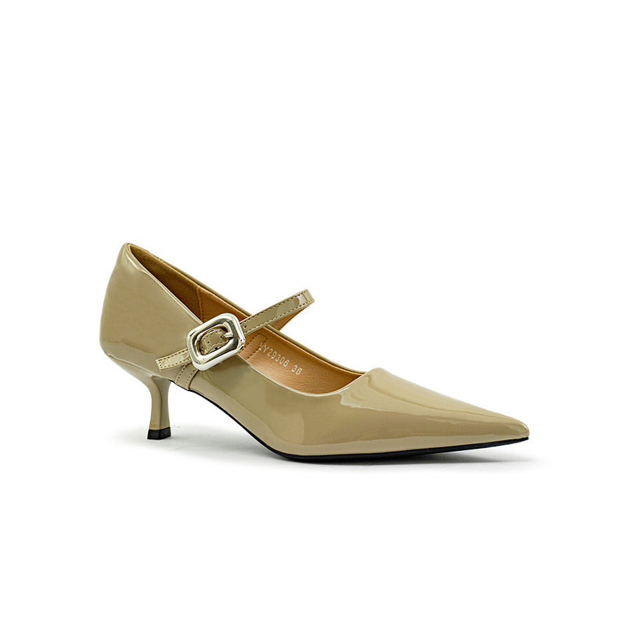 Mario D' Boro Women's Office Pumps LY 29306 - Black & Taupe C83