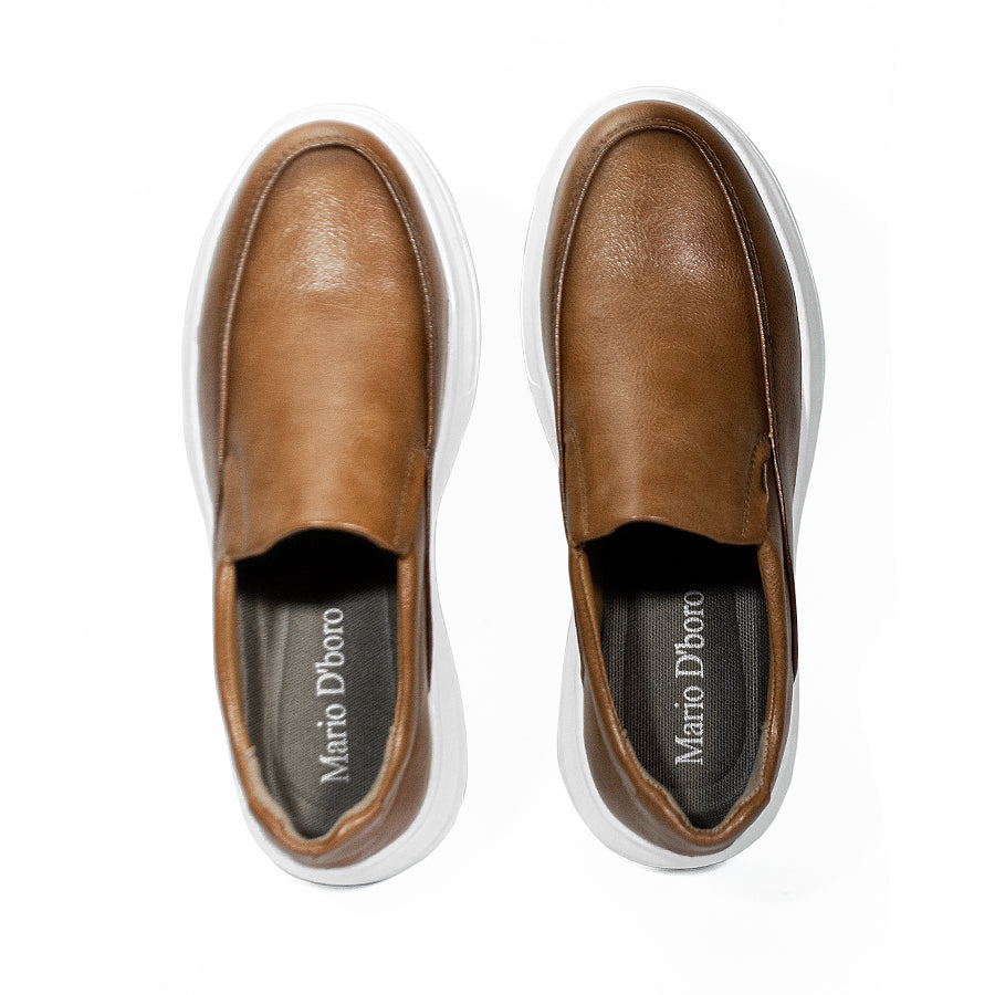 Mario D' Boro Men's Casual Loafers MY 25719 Black/Brown C64