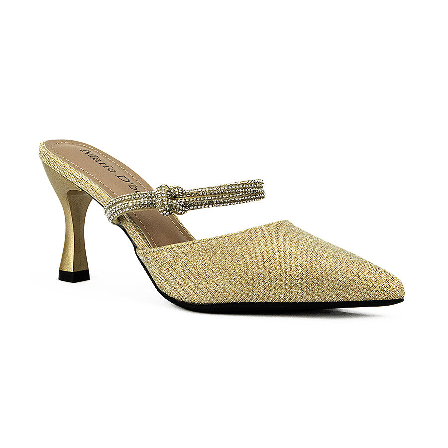 Mario D' Boro Women's Evening Sandals Lw 25706 Gold/Silver C44