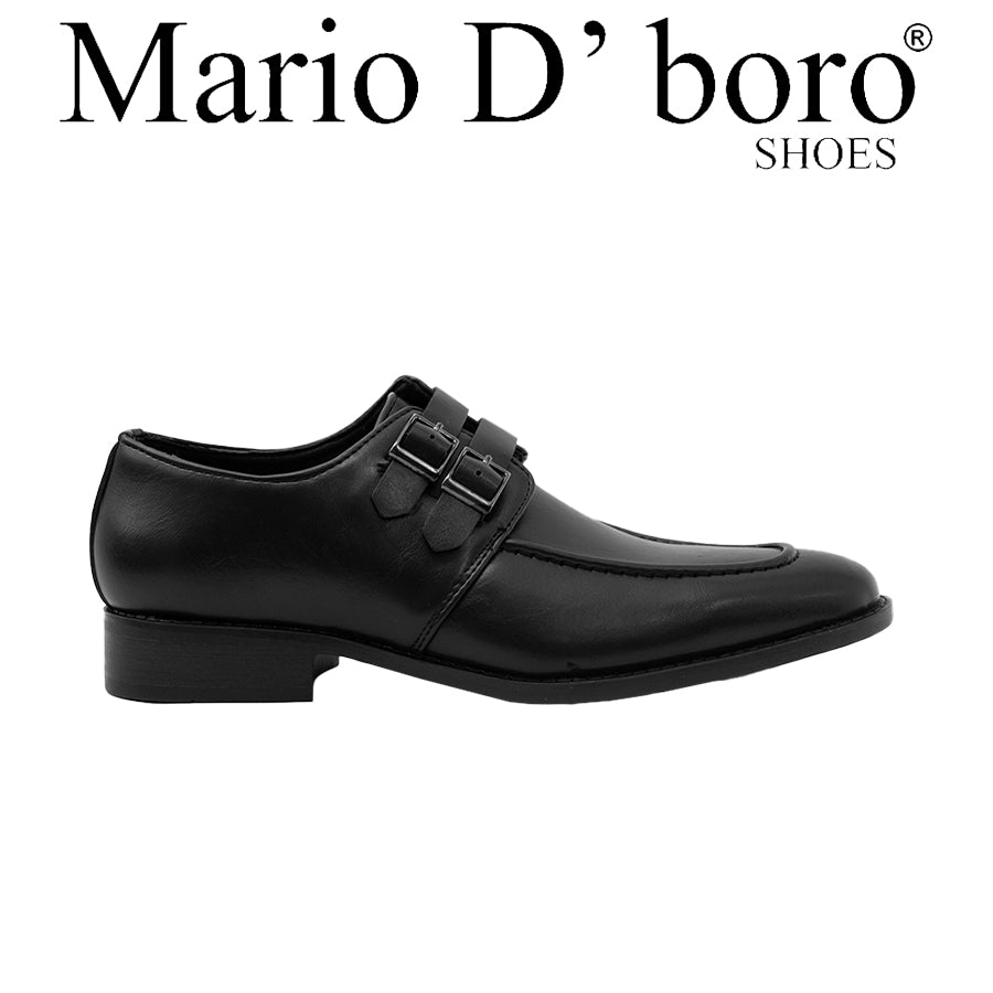 Mario D' Boro Men's Formal Slip On MY 26040 Black/Dark Brown C69