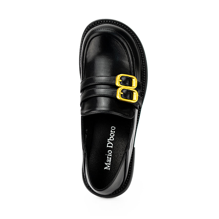 Mario D' Boro Women's Korean Flat Shoes Lw 23347 Black