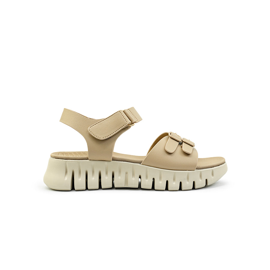 Mario D' Boro Women's Flat Sandals LY 29124 - Brown / Taupe C86