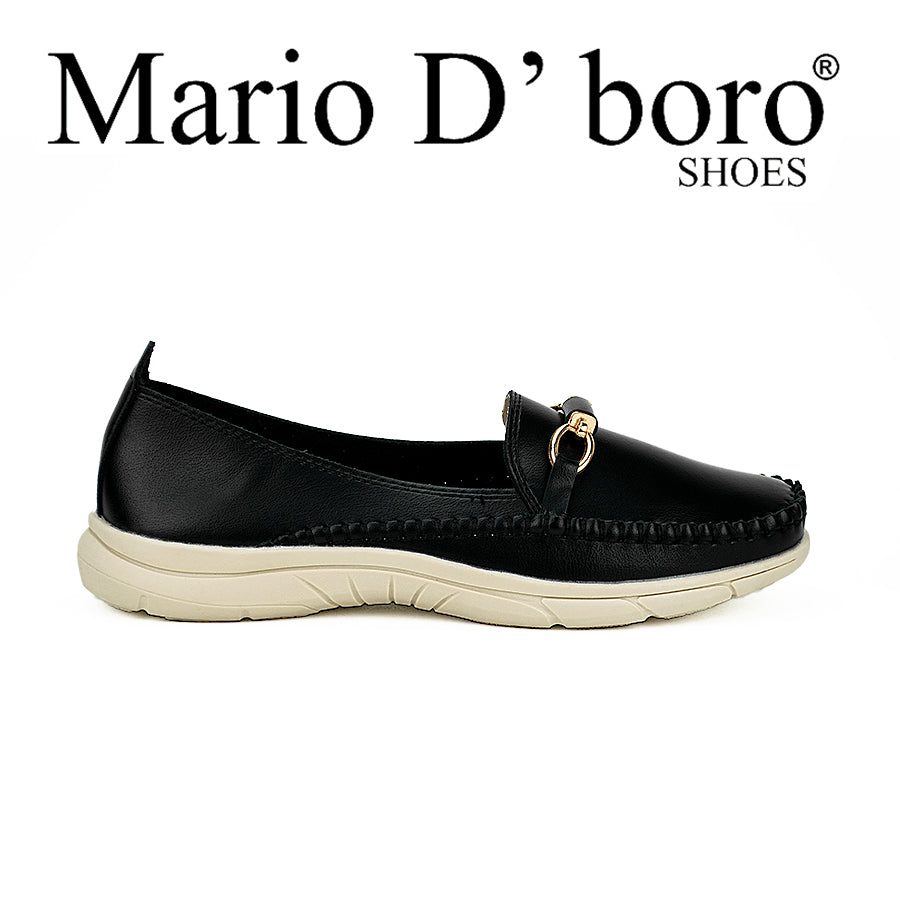 Mario D' Boro Women's Flat Shoes Lv 22320 Black/Brown