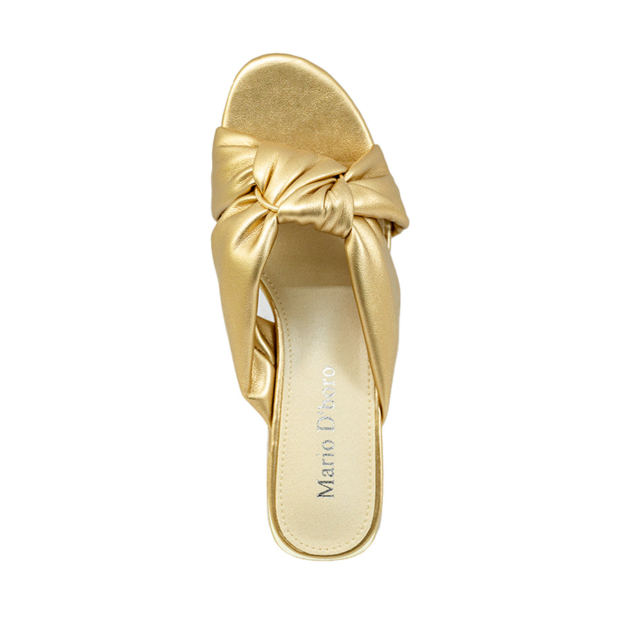 Mario D' boro Women's Heeled Sandals LY 29501 - Beige / Soft Gold C89