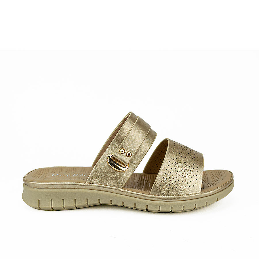 Mario D' Boro Women's Sandals Lv 019 Beige/Brown