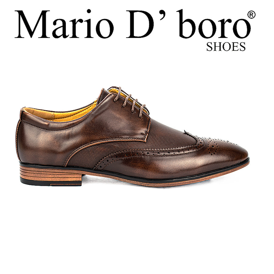 Mario D' Boro Men's Formal Shoes Oxford Mw 23394 Dark Brown C27