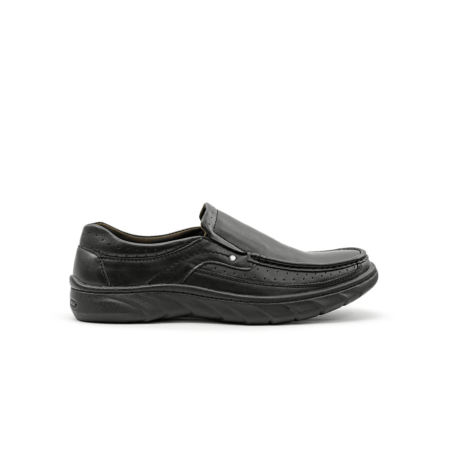 Mario D' Boro Men's Formal Slip On MY 26274 - Black / VDark Brown C81 All Seasons Comfortable Shoes