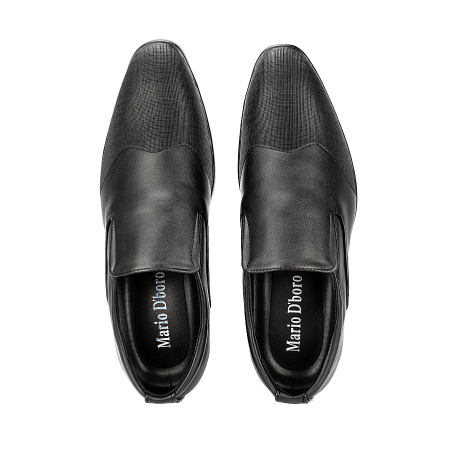 Mario D' Boro Men's Formal Shoes Slip On MW 23523 Black C27