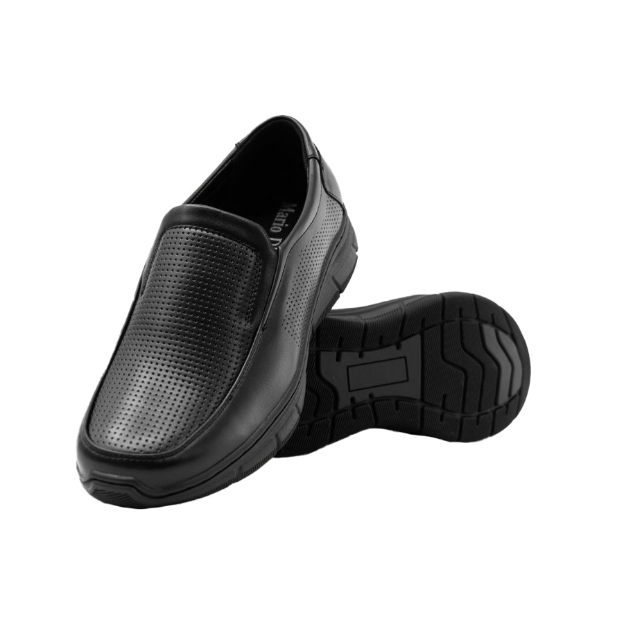 Mario D' Boro Men's Formal Slip On MY 25952 Black/Dark Brown C69