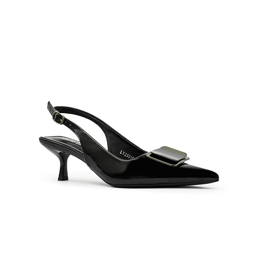 Mario D' boro Women's Heeled Sandals LY 29315 Beige / Black C79