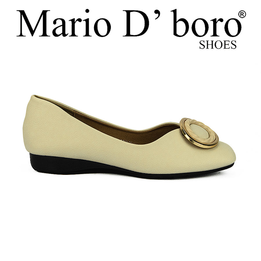 Mario D' Boro Women's Flat Shoes LW 24968 Black/Bone C33
