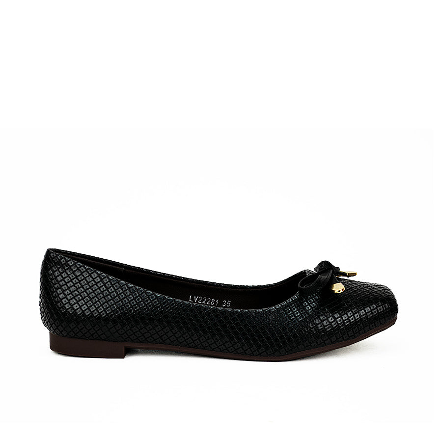 Mario D' Boro Women's Flat Shoes Lv 22281 Black/Tan