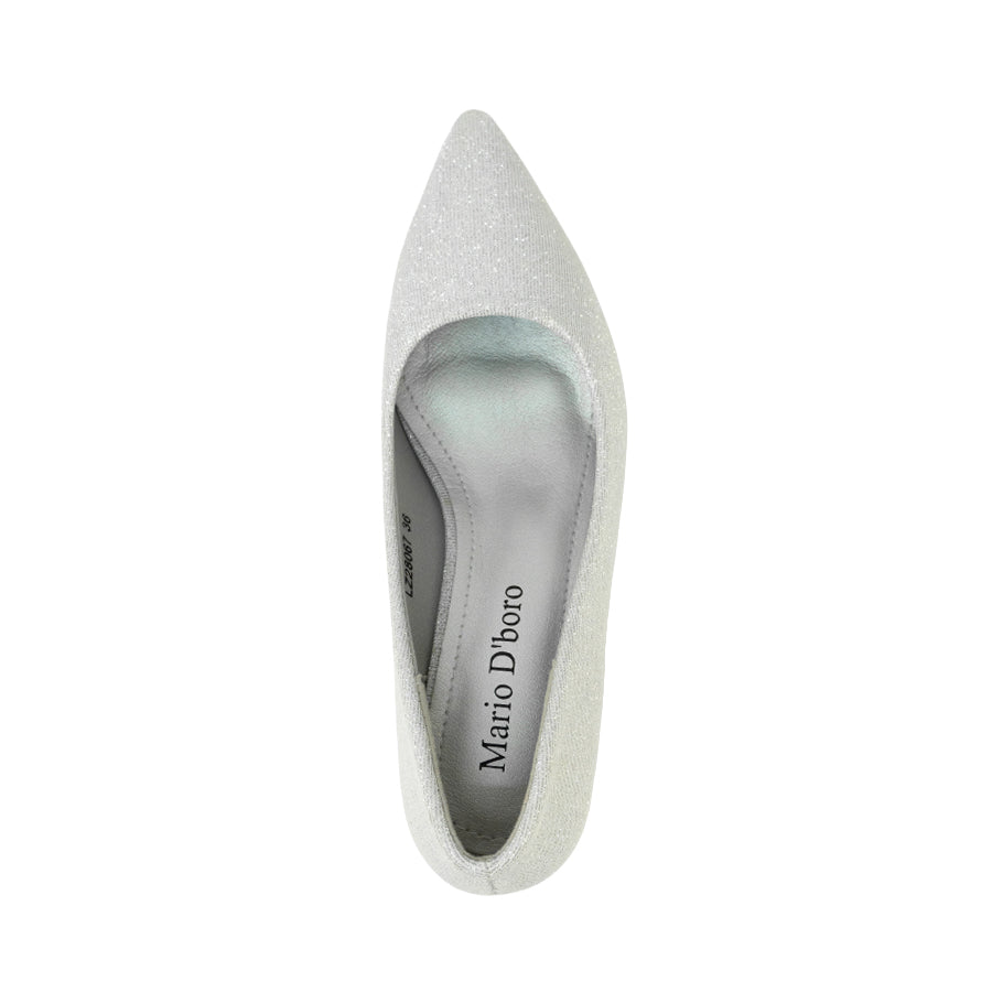 Mario D' boro LZ 28067 C102 Women's Gold / Silver Evening pointed toe shoe
