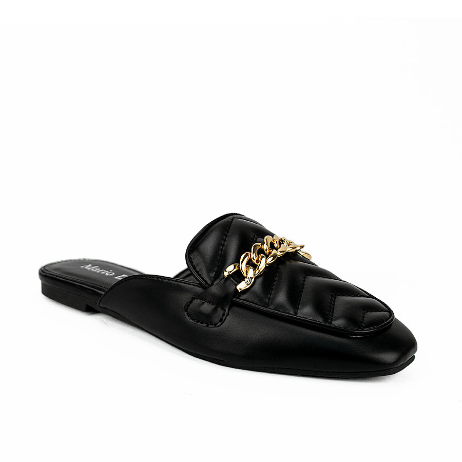 Mario D' Boro Women's Mules Lv 015 Beige/Black