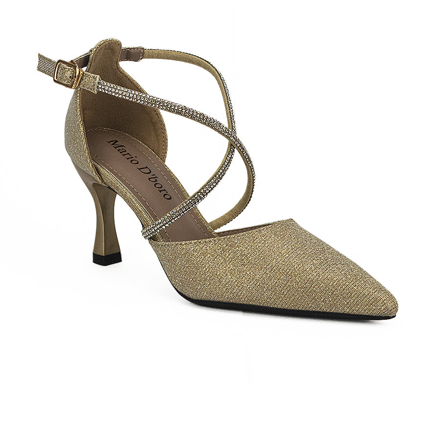 Mario D' Boro Women's Evening Sandals LW 25707 Gold/Silver Women C41