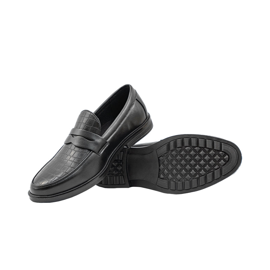 Men's Formal Slip On my 26069 BLACK / DARK BROWN