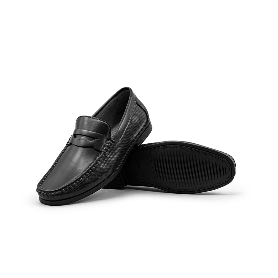 Mario D' Boro Men's Formal Slip On MY 26336 - Black / Dark Brown C85