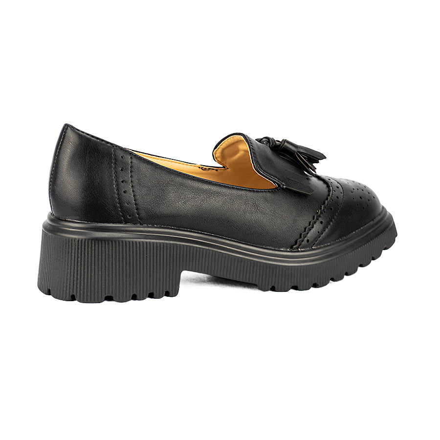 Mario D' Boro Women Korean Flat Shoes Lw 24013 Black C29