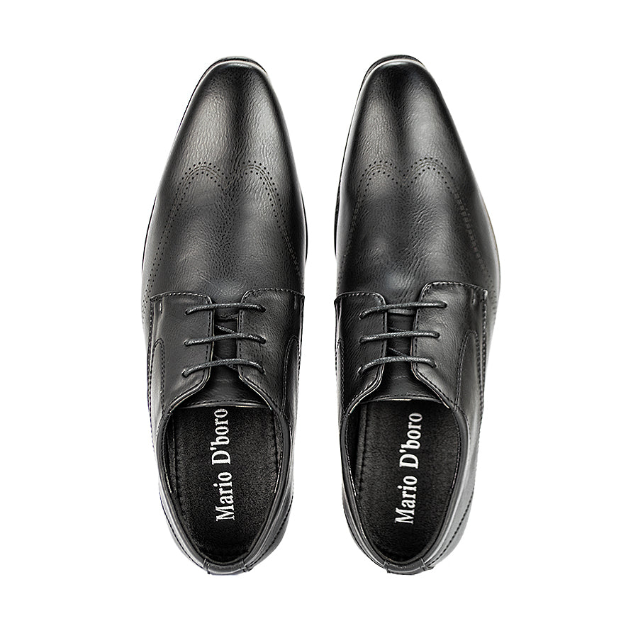 Mario D' Boro Men's Formal Shoes With Lace Mw 23870 Black/Mocca C30