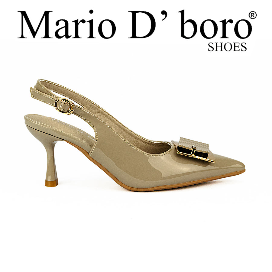 Mario D' Boro Women's Heeled Sandals LW 25793 Brown/Taupe/Beige C44 C65