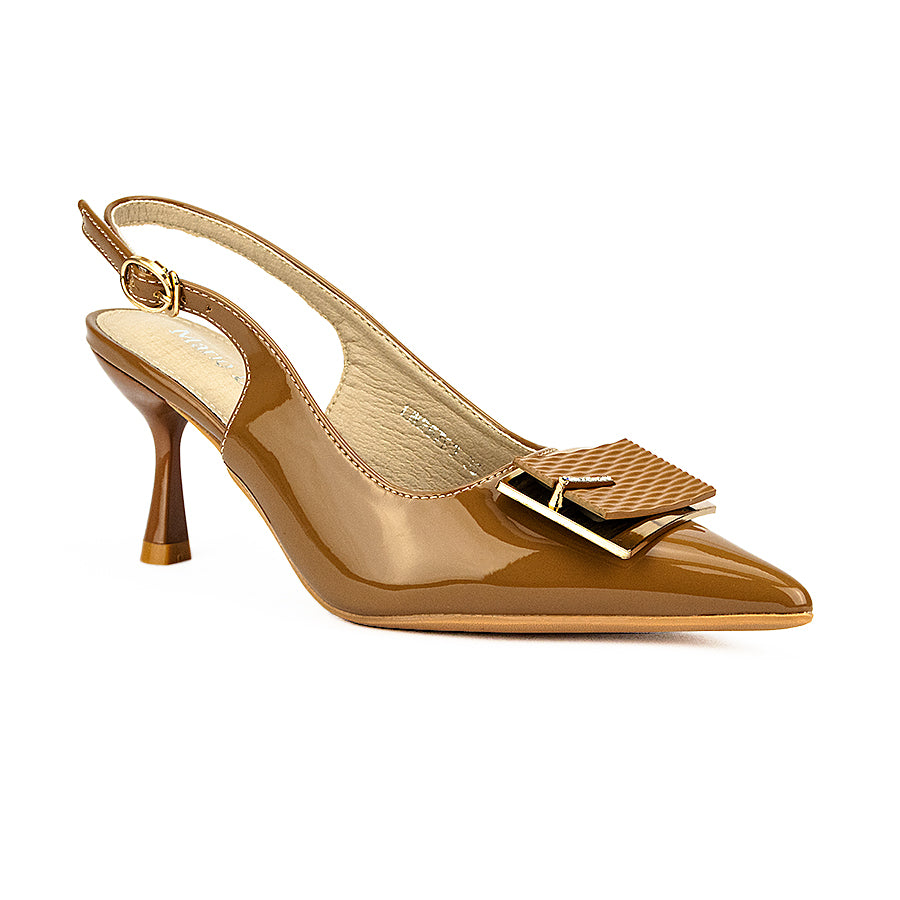 Mario D' Boro Women's Heeled Sandals LW 25793 Brown/Taupe/Beige C44 C65