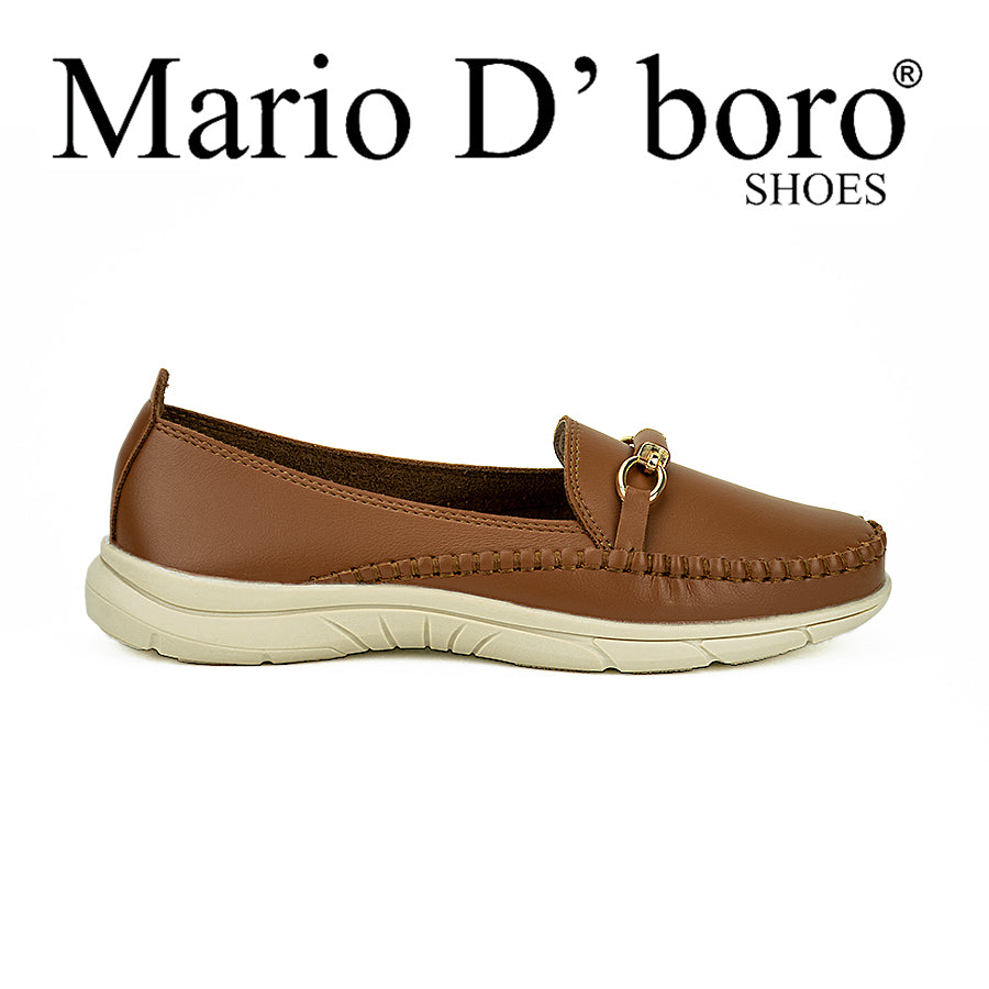 Mario D' Boro Women's Flat Shoes Lv 22320 Black/Brown