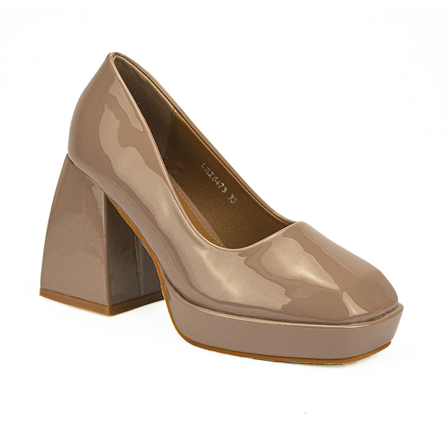 Mario D' Boro Women's Office Pumps LW 25473 Beige/Black C40