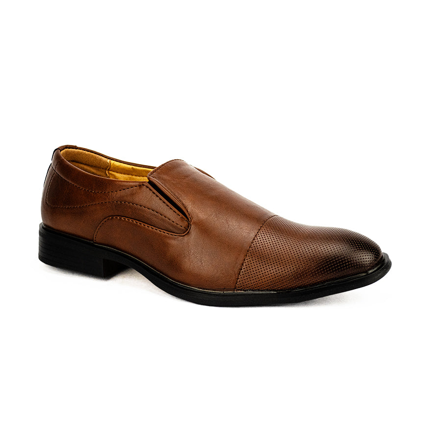 Mario D' Boro Men's Formal Slip On Mw 24274 Black/Brown C43