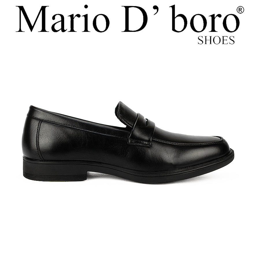 Mario D' Boro Men's Formal Slip On Mw 24308 Black/Dark Brown C45