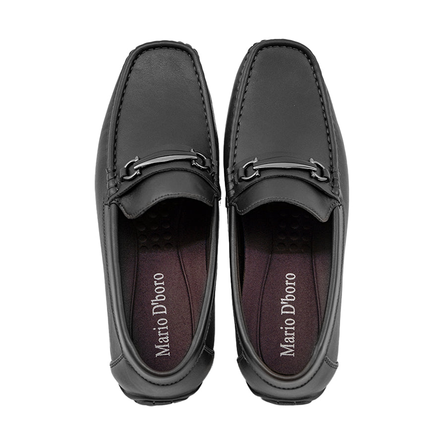 Mario D' boro Men's Casual Loafers MY 25935 - Black / VDark Brown C84